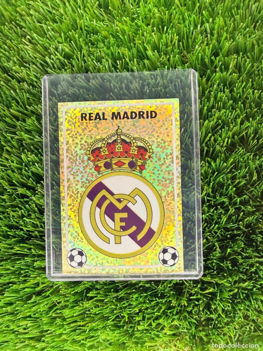 Cromos de f&uacute;tbol: N&ordm; P Escudo Real Madrid CF Liga 96 97