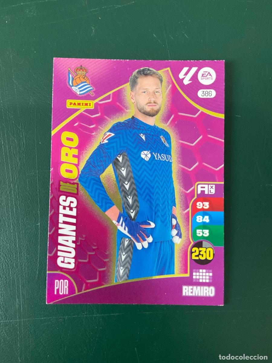 Cromos de f&uacute;tbol: Remiro GUANTES DE ORO n 386 Adrenalyn XL La Liga 2024 2025 (24 25)