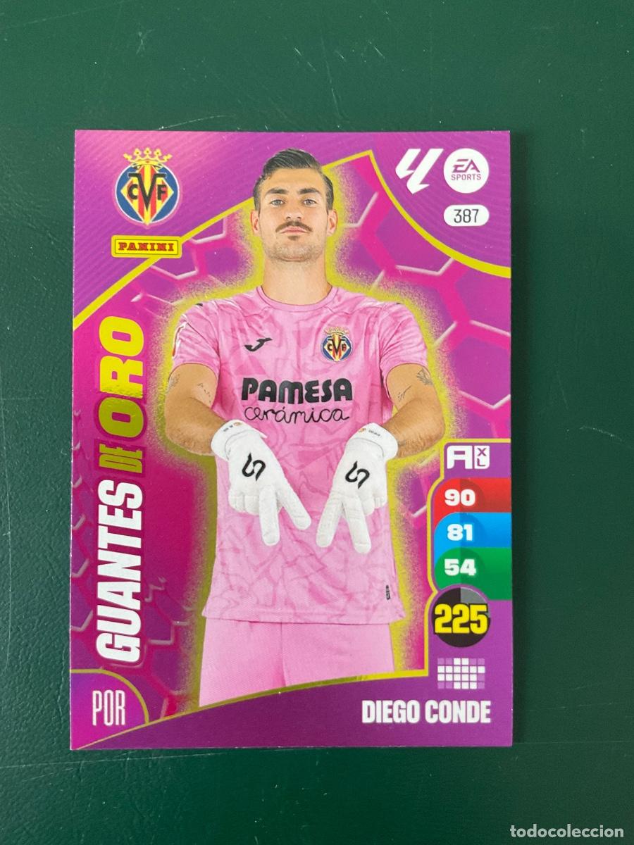 Cromos de f&uacute;tbol: Diego Conde GUANTES DE ORO n 387 Adrenalyn XL La Liga 2024 2025 (24 25)