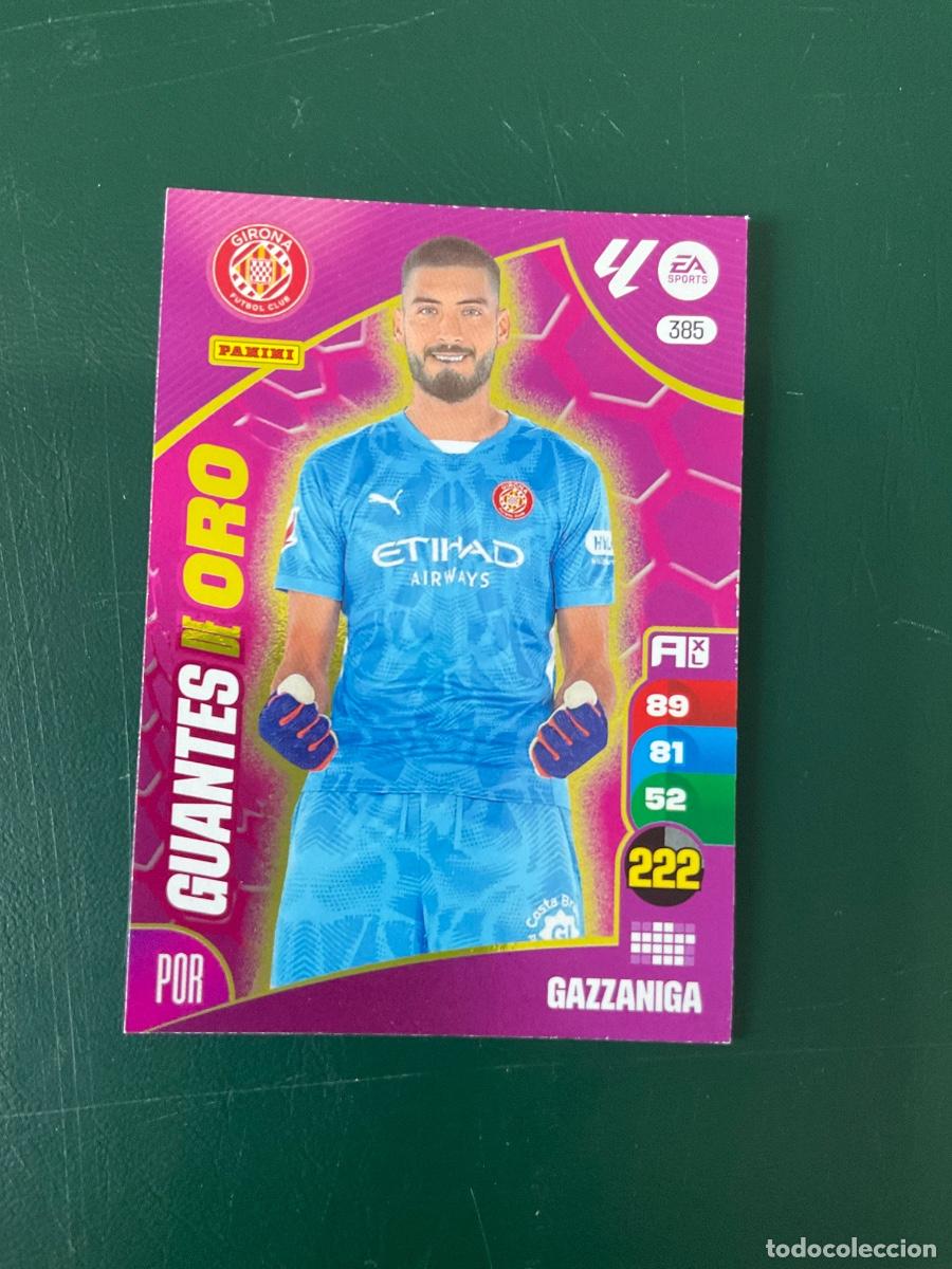 Cromos de f&uacute;tbol: Gazzaniga GUANTES DE ORO n 385 Adrenalyn XL La Liga 2024 2025 (24 25)