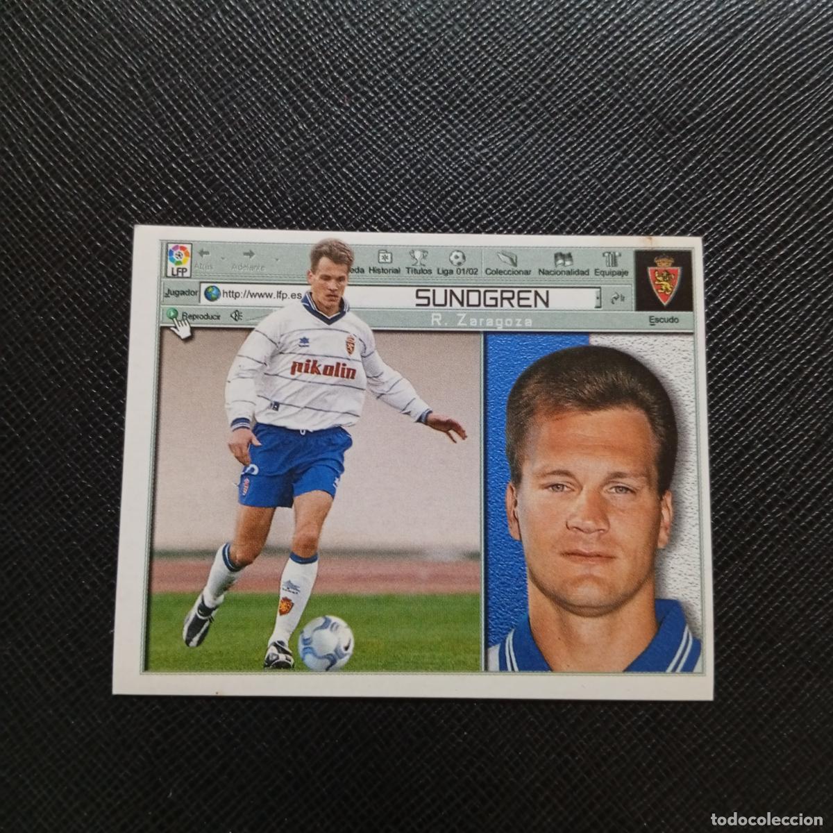 Cromos de f&uacute;tbol: SUNDGREN ZARAGOZA ESTE 2001 2002 CROMO FUTBOL 01 02 LIGA - SIN PEGAR - A216 PG388