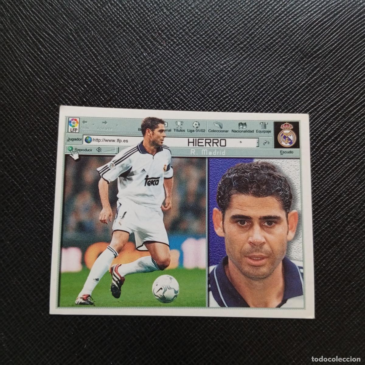 Cromos de f&uacute;tbol: HIERRO REAL MADRID ESTE 2001 2002 CROMO FUTBOL 01 02 LIGA - SIN PEGAR - A216 PG388