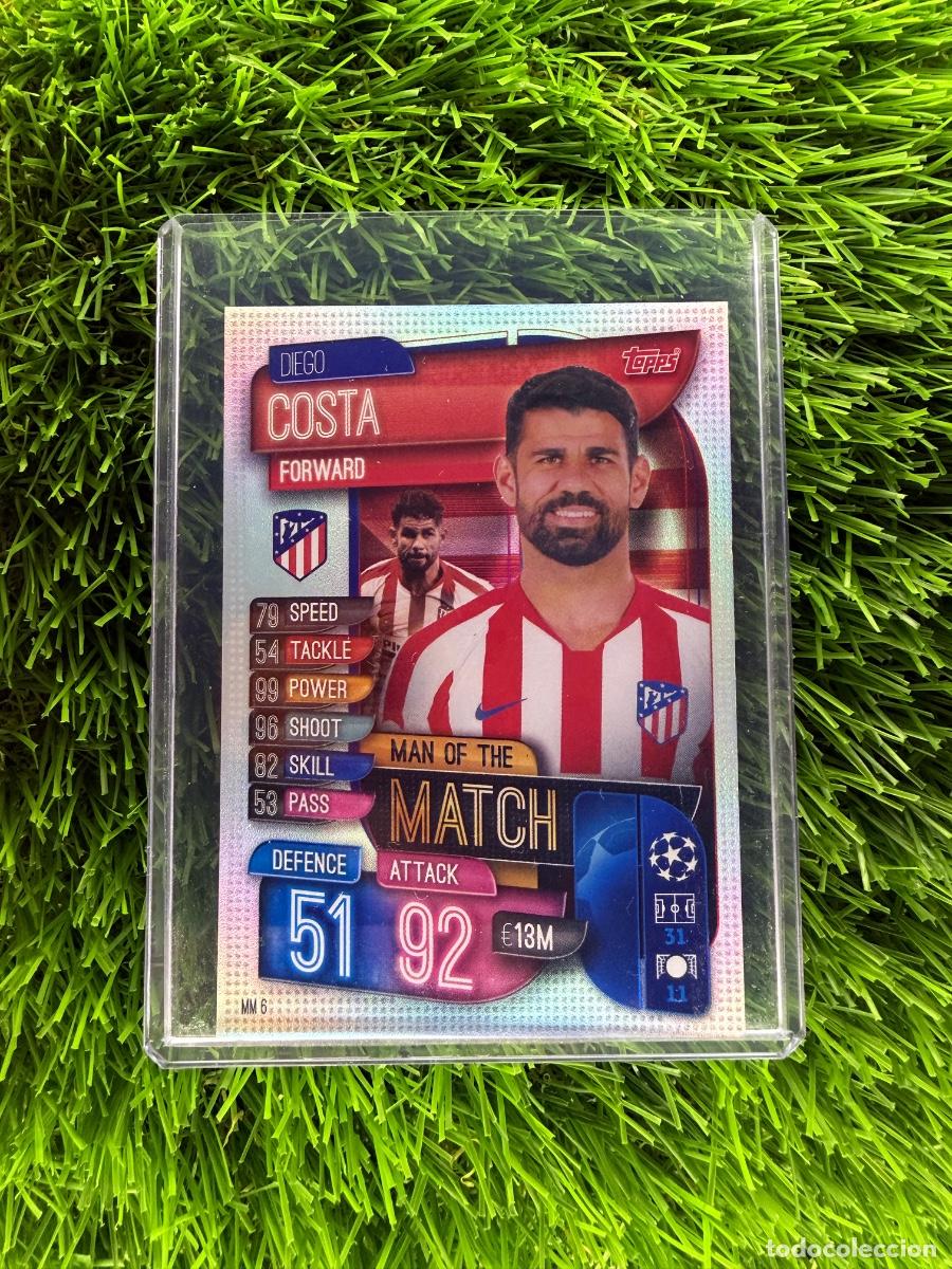 Cromos de f&uacute;tbol: N&ordm; MM6 Diego Costa Man of the Match Atl&eacute;tico de Madrid Topps Match Attax Extra 19 20