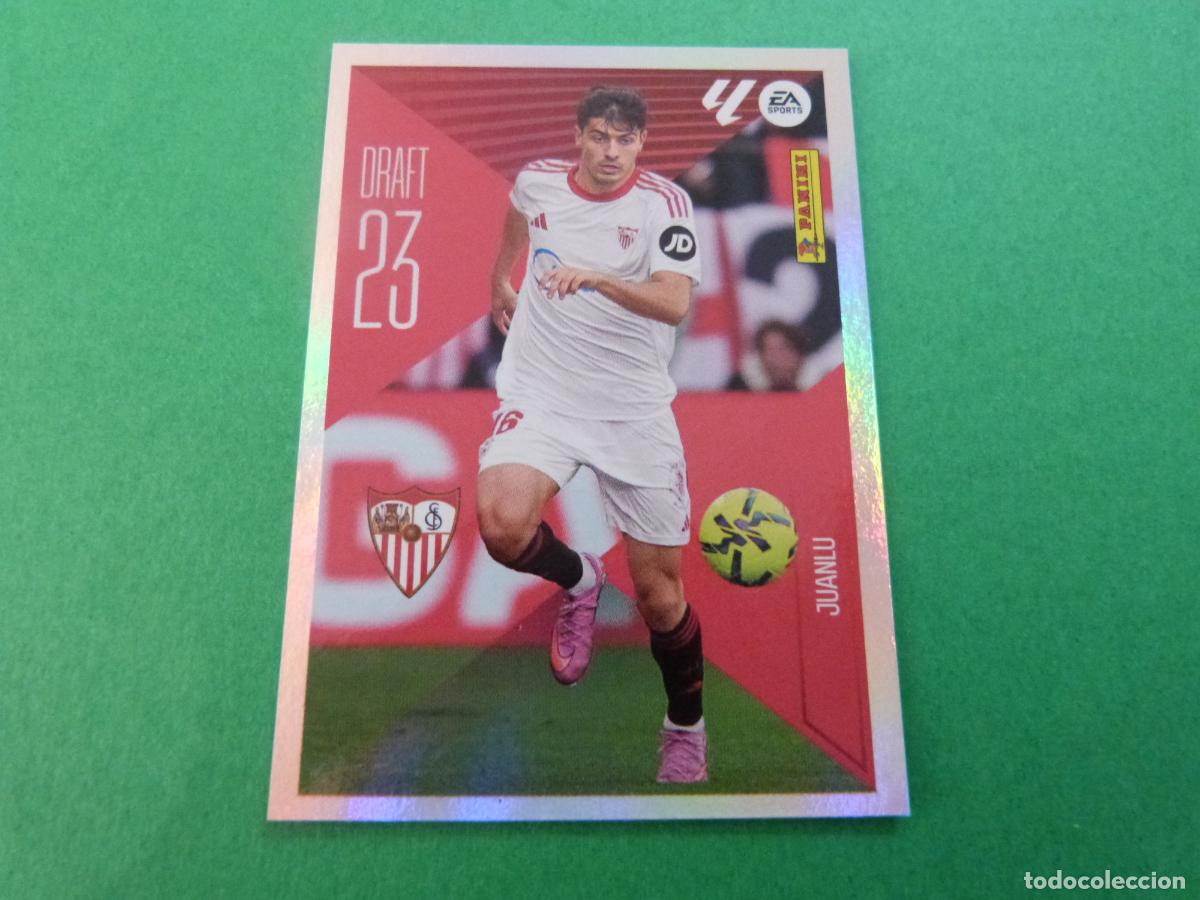 Cromos de f&uacute;tbol: CROMO FUTBOL JUANLU SEVILLA F.C. SIN PEGAR N&ordm; 14 DRAFT 23 LIGA ESTE 2026-2027/26-27