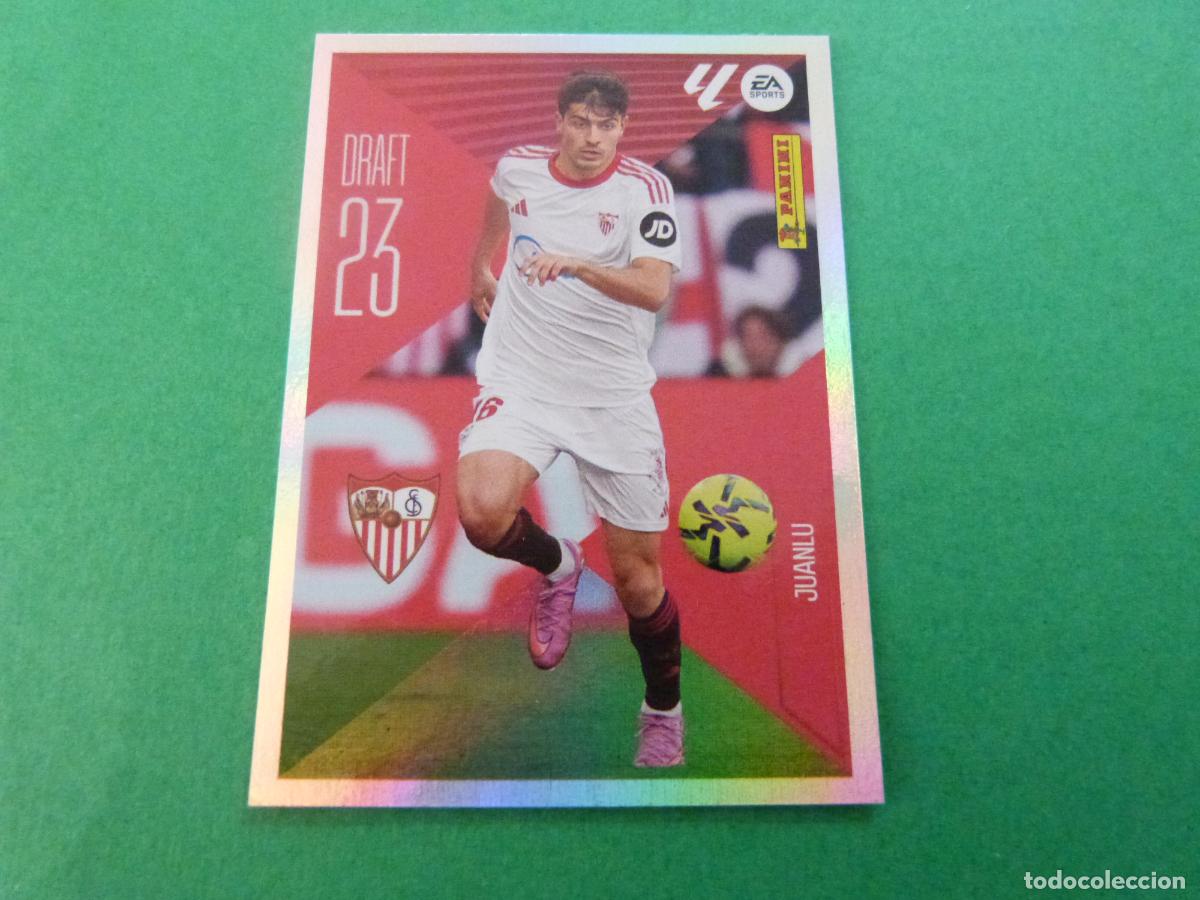 Cromos de f&uacute;tbol: CROMO FUTBOL JUANLU SEVILLA F.C. SIN PEGAR N&ordm; 14 DRAFT 23 LIGA ESTE 2026-2027/26-27