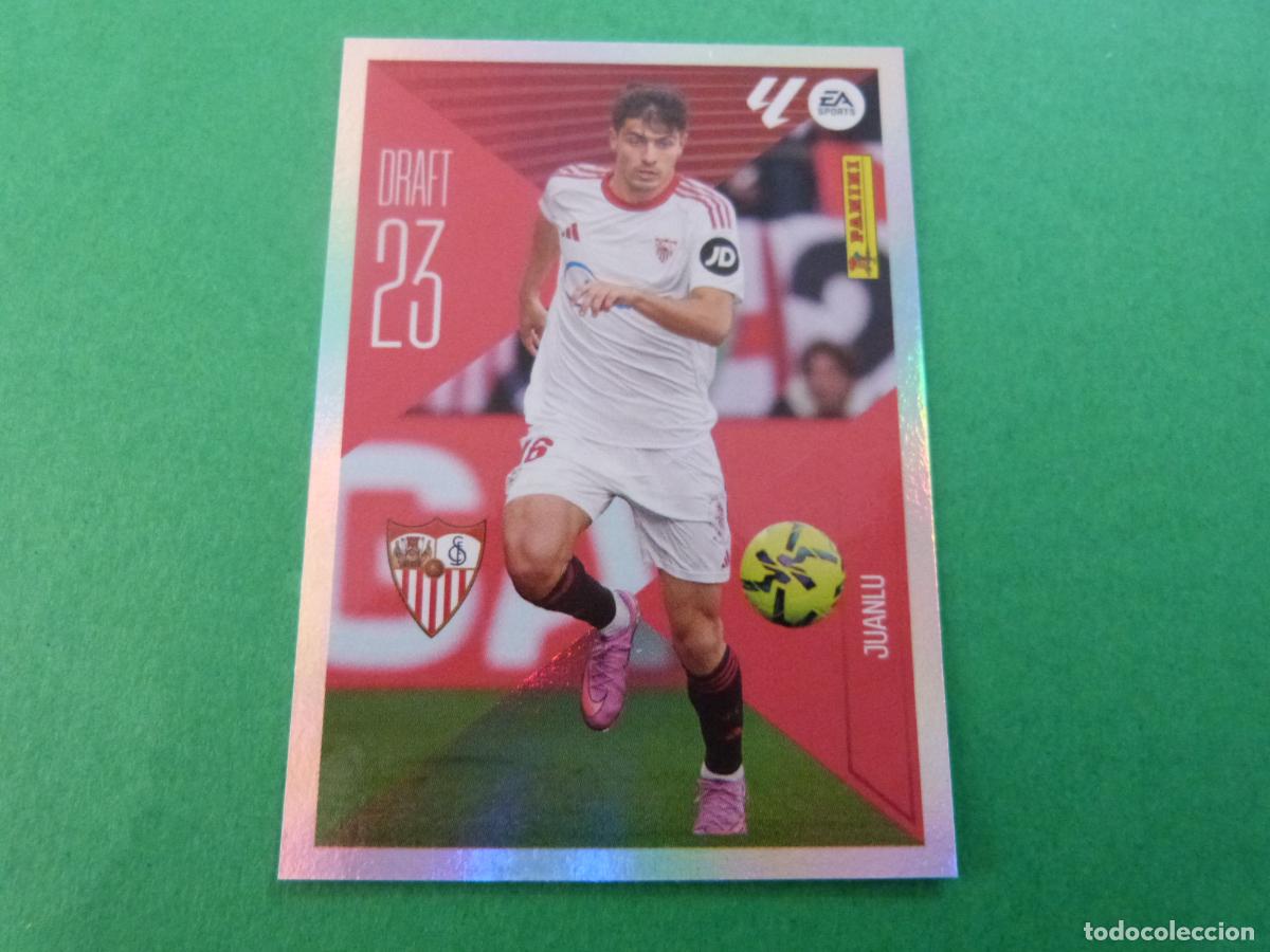 Cromos de f&uacute;tbol: CROMO FUTBOL JUANLU SEVILLA F.C. SIN PEGAR N&ordm; 14 DRAFT 23 LIGA ESTE 2026-2027/26-27