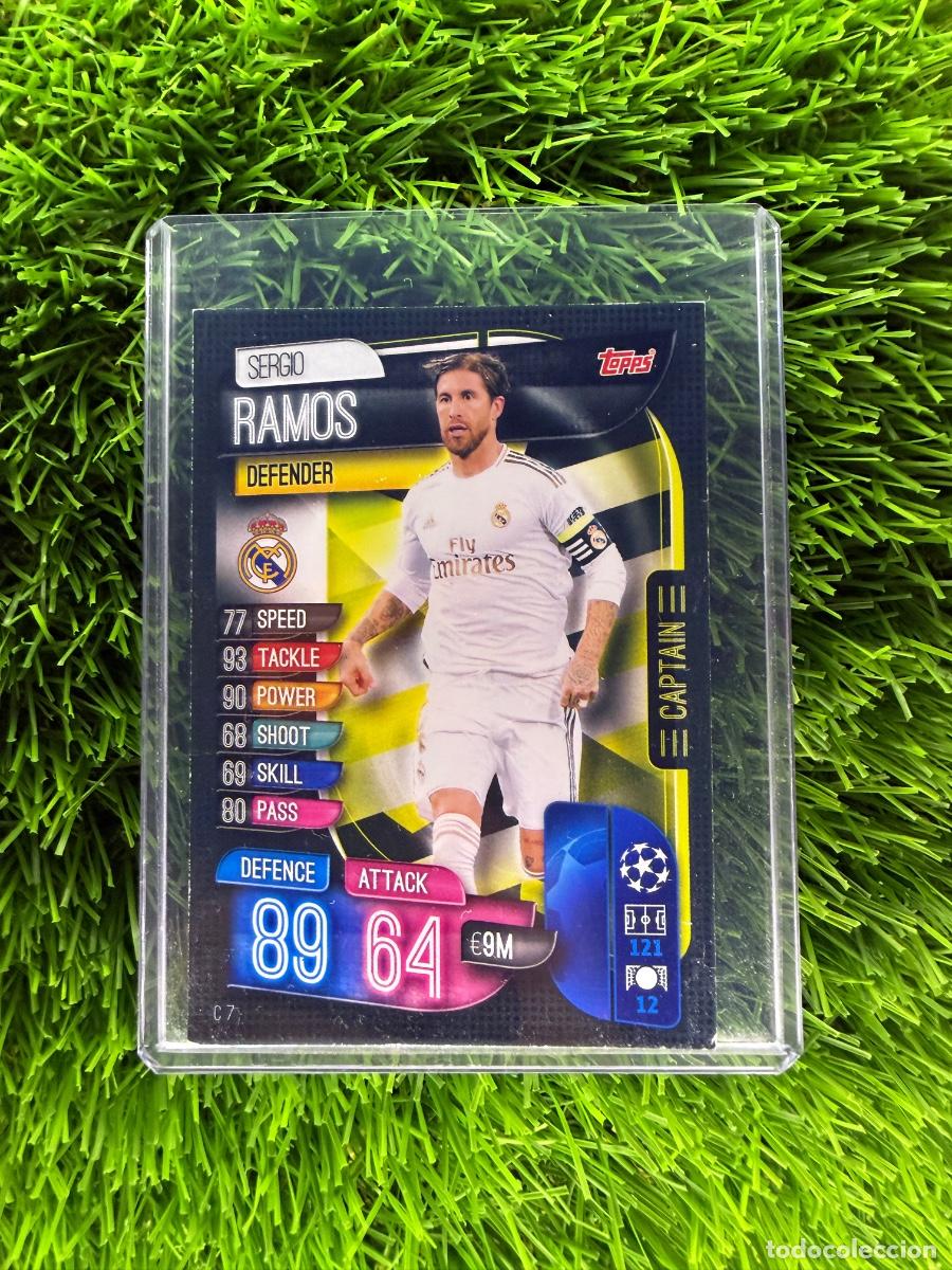 Cromos de f&uacute;tbol: N&ordm; C7 Sergio Ramos Captain Real Madrid CF Topps Match Attax Extra 19 20