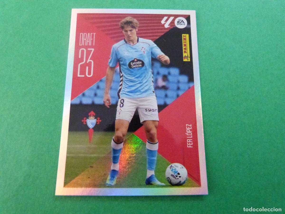 Cromos de f&uacute;tbol: CROMO FUTBOL FER LOPEZ CELTA DE VIGO SIN PEGAR N&ordm; 7 DRAFT 23 LIGA ESTE 2026-2027/26-27