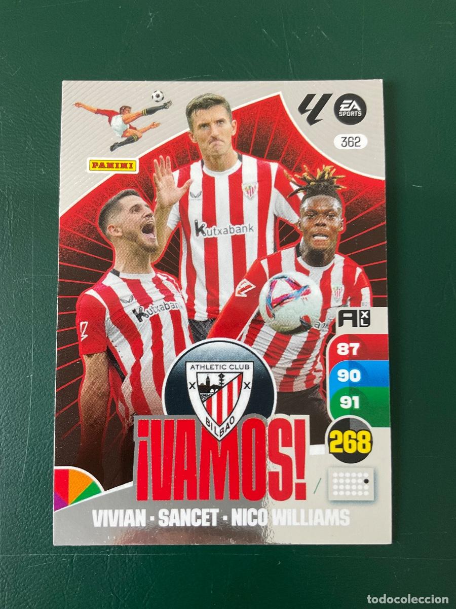 Cromos de f&uacute;tbol: Athletic Club VAMOS n 362 Adrenalyn XL La Liga 2024 2025 (24 25)