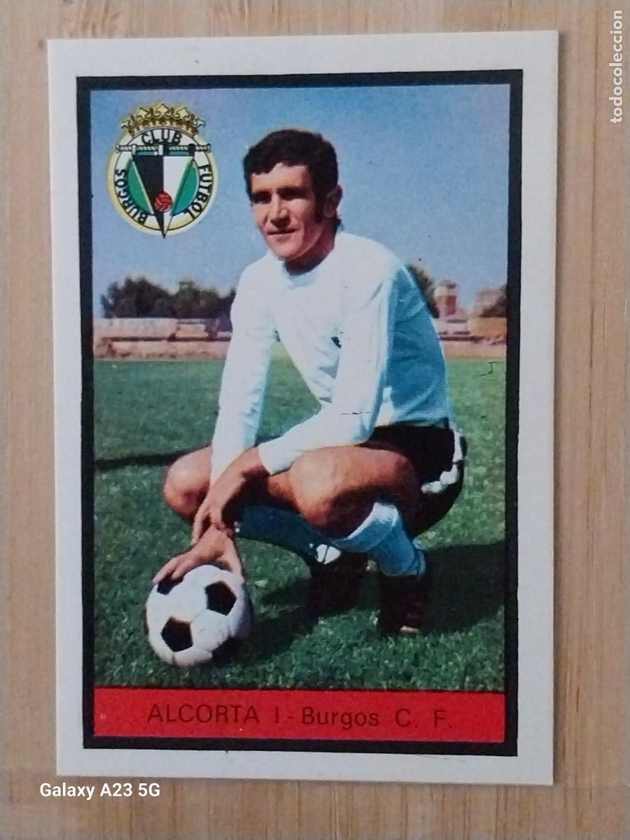 Cromos de f&uacute;tbol: ALCORTA BURGOS ED FHER LIGA 1972 72 73 CROMO RECUPERADO VENTANILLA PUNTAS PERFECTAS BE