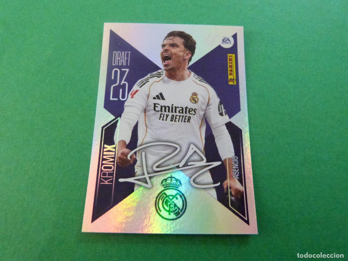 Cromos de f&uacute;tbol: CROMO FUTBOL ASENCIO REAL MADRID C.F. SIN PEGAR N&ordm; K1 KROMIX LIGA ESTE 2026-2027/26-27