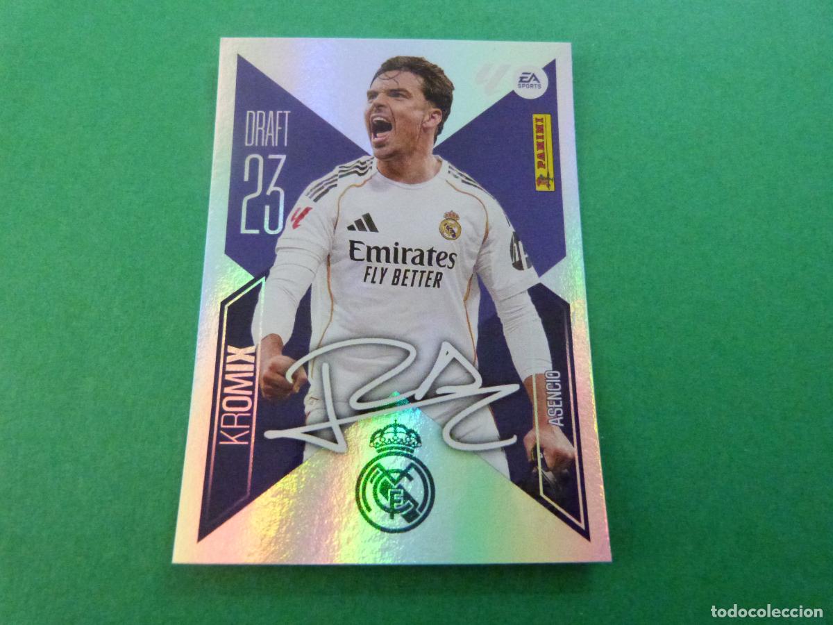 Cromos de f&uacute;tbol: CROMO FUTBOL ASENCIO REAL MADRID C.F. SIN PEGAR N&ordm; K1 KROMIX LIGA ESTE 2026-2027/26-27