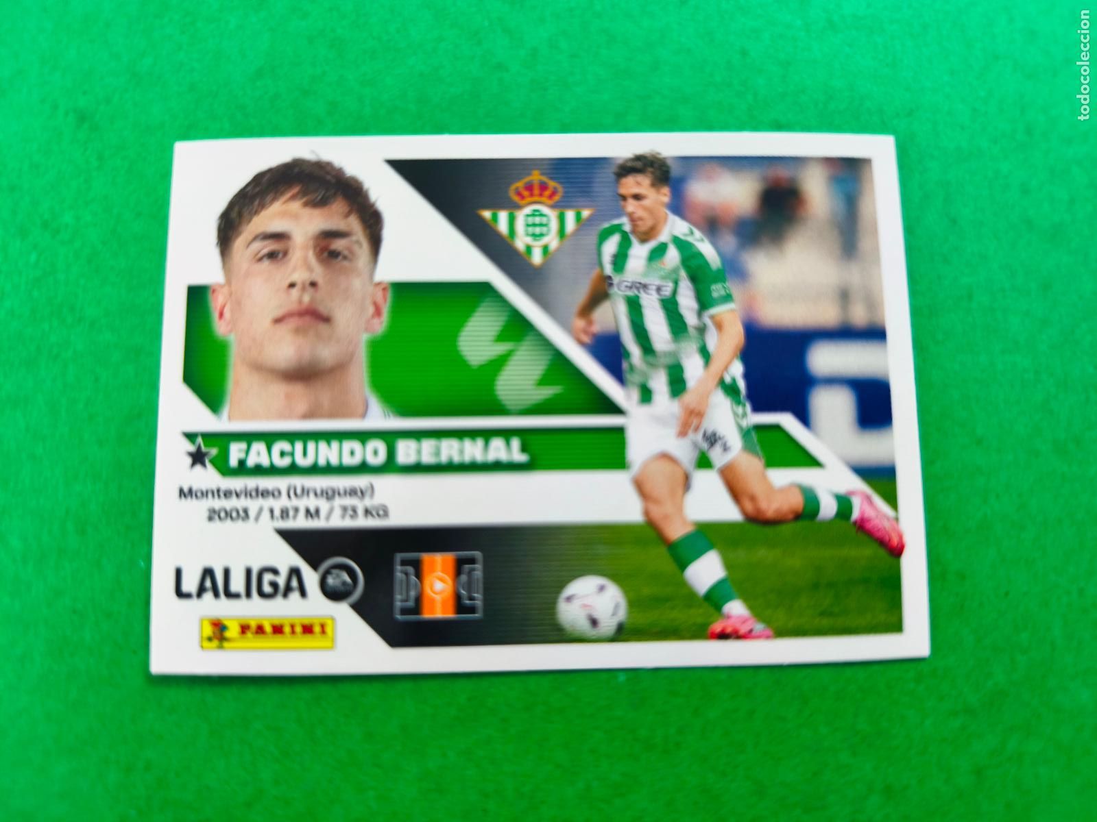 Cromos de f&uacute;tbol: CROMO FUTBOL FACUNDO BERNAL REAL BETIS SIN PEGAR N&ordm; 13 2&ordf; EDICI&Oacute;N LIGA ESTE 2026-2027/26-27 PANINI