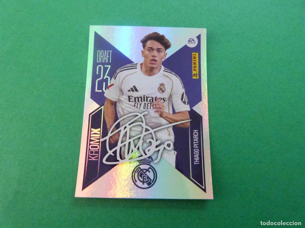 Cromos de f&uacute;tbol: CROMO FUTBOL THIAGO PITARCH REAL MADRID C.F. SIN PEGAR N&ordm; K22 KROMIX LIGA ESTE 2026-2027/26-27