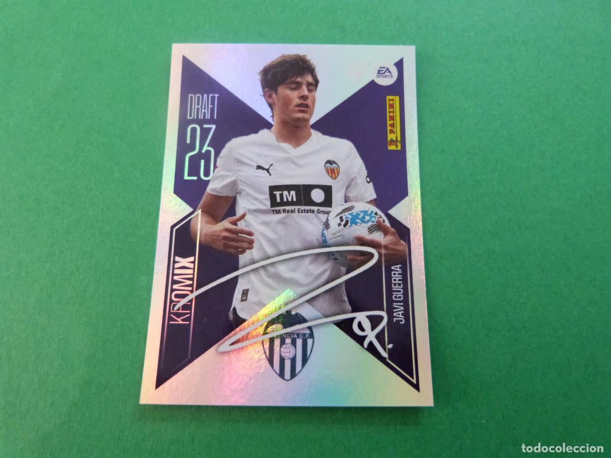 Cromos de f&uacute;tbol: CROMO FUTBOL JAVI GUERRA VALENCIA C.F. SIN PEGAR N&ordm; K12 KROMIX LIGA ESTE 2026-2027/26-27