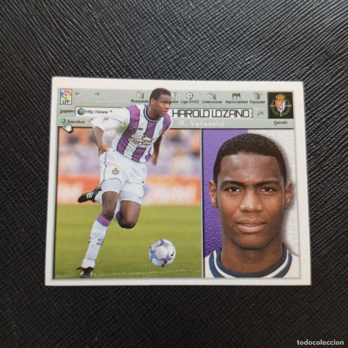 Cromos de f&uacute;tbol: HAROLD LOZANO VALLADOLID ESTE 2001 2002 CROMO FUTBOL 01 02 LIGA - SIN PEGAR - A216 PG388