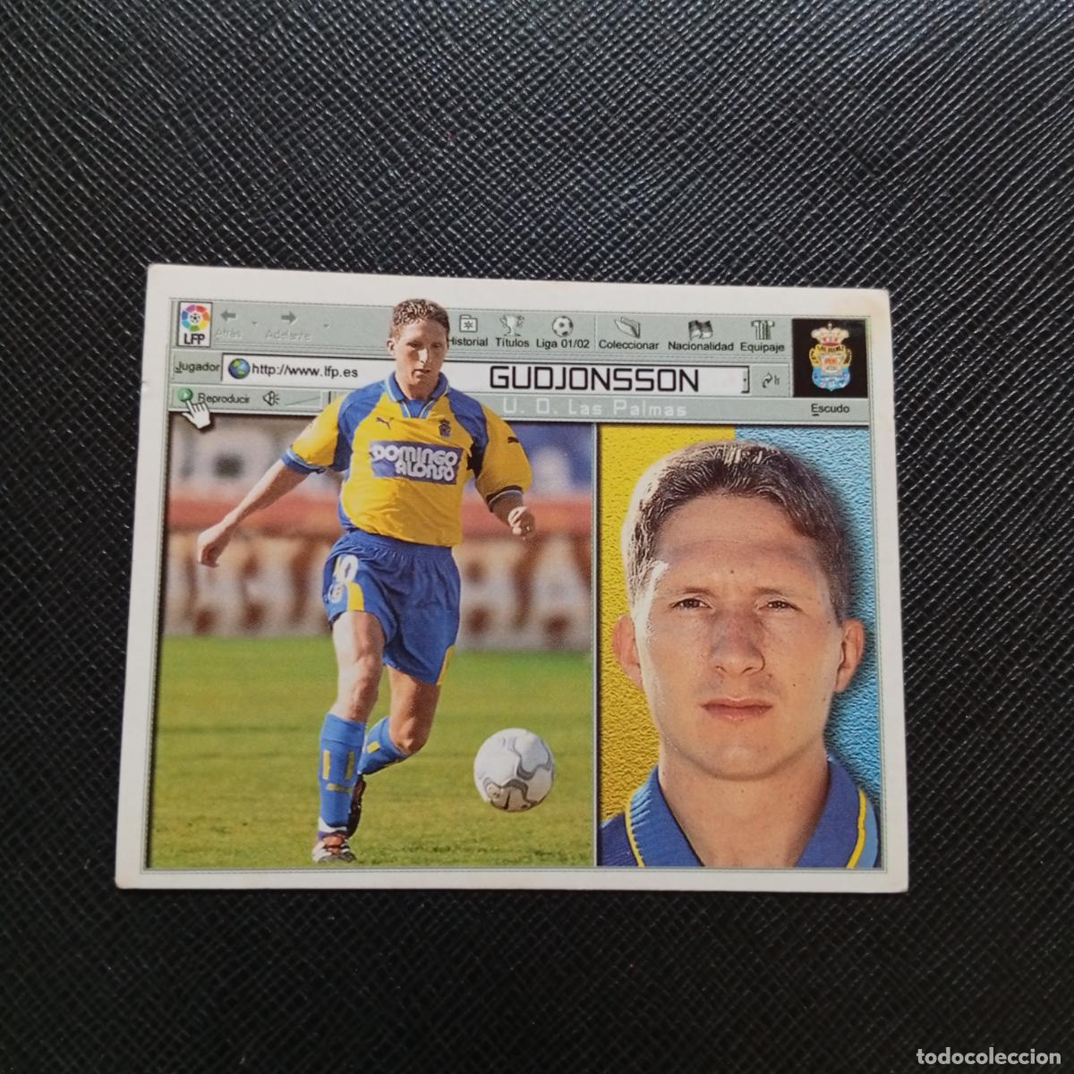 Cromos de f&uacute;tbol: GUDJONSSON LAS PALMAS ESTE 2001 2002 CROMO FUTBOL 01 02 LIGA - SIN PEGAR - A216 PG388