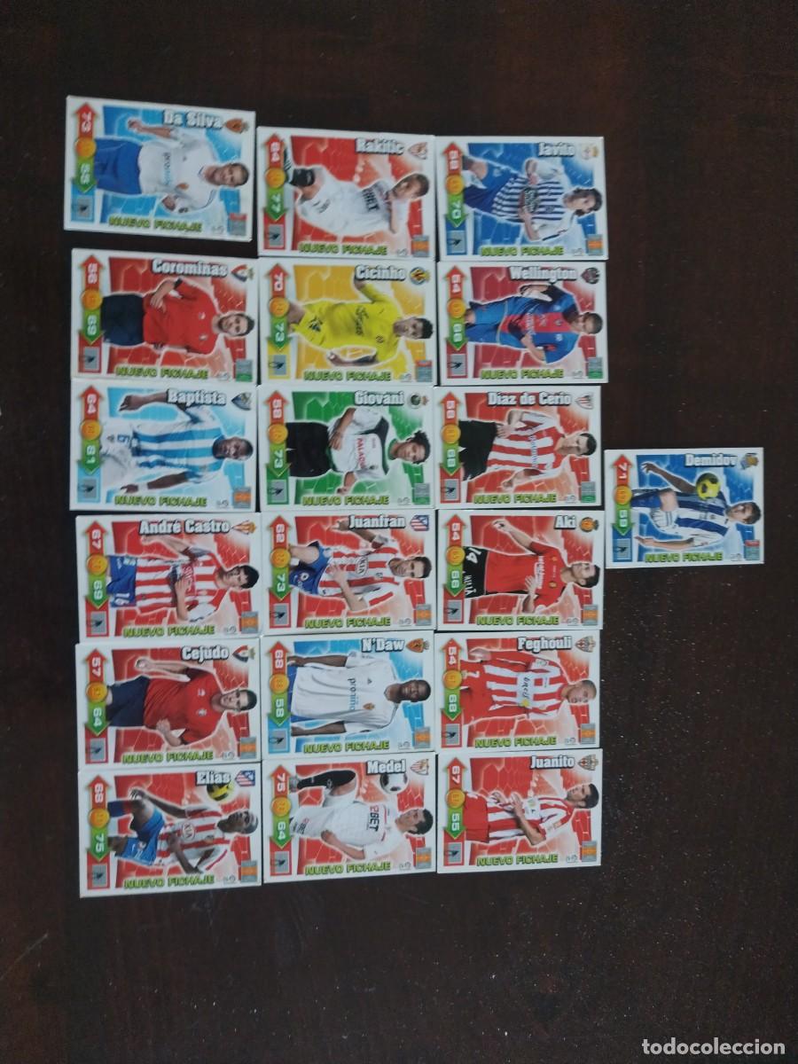 Cromos de f&uacute;tbol: Lote 19 cromos Nuevos Fichajes ADRENALYN 2010-11