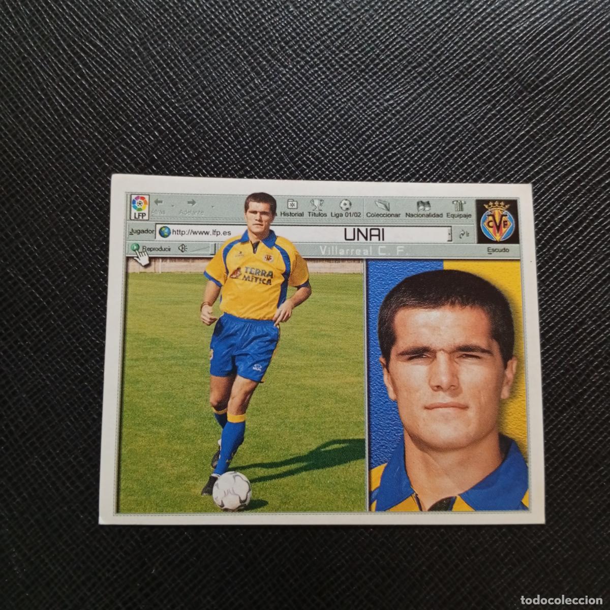 Cromos de f&uacute;tbol: UNAI VILLARREAL ESTE 2001 2002 CROMO FUTBOL 01 02 LIGA - SIN PEGAR - A216 PG397