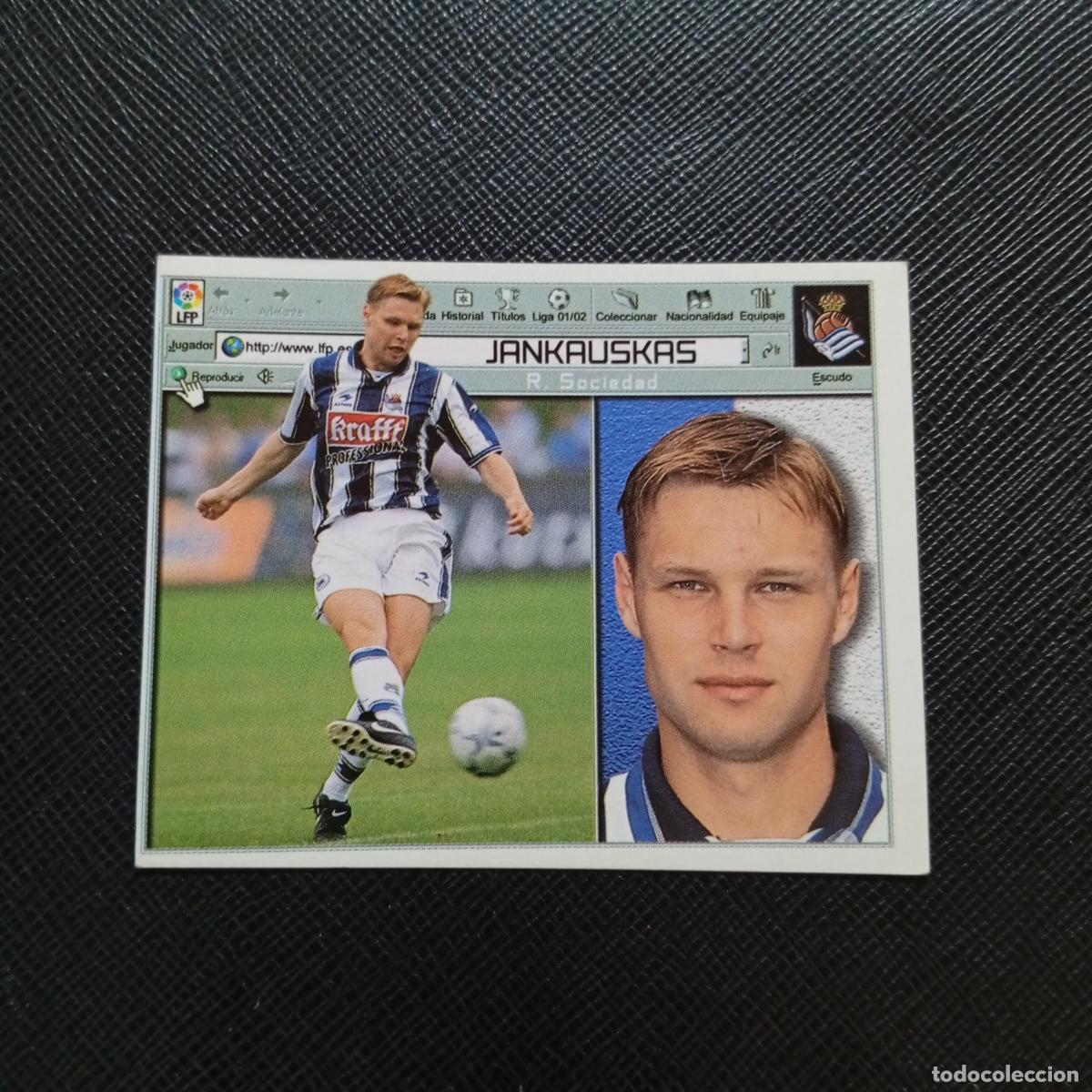 Cromos de f&uacute;tbol: JANKAUSKAS REAL SOCIEDAD ESTE 2001 2002 CROMO FUTBOL 01 02 LIGA - SIN PEGAR - A216 PG397