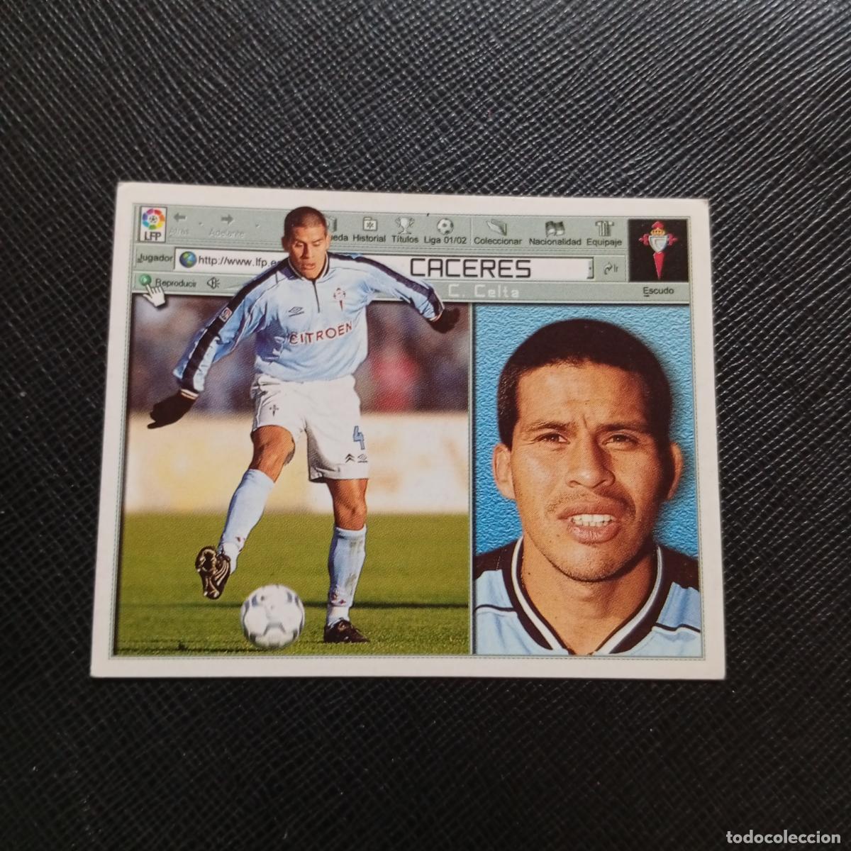 Cromos de f&uacute;tbol: CACERES CELTA ESTE 2001 2002 CROMO FUTBOL 01 02 LIGA - SIN PEGAR - A216 PG397
