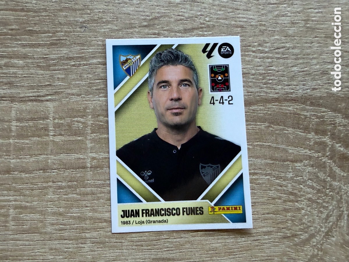 Figurine di Calcio: 2 JUAN FRANCISCO FUNES LIGA ESTE EDICIONES ESTE 2026 2027 26 27 M&Aacute;LAGA CF