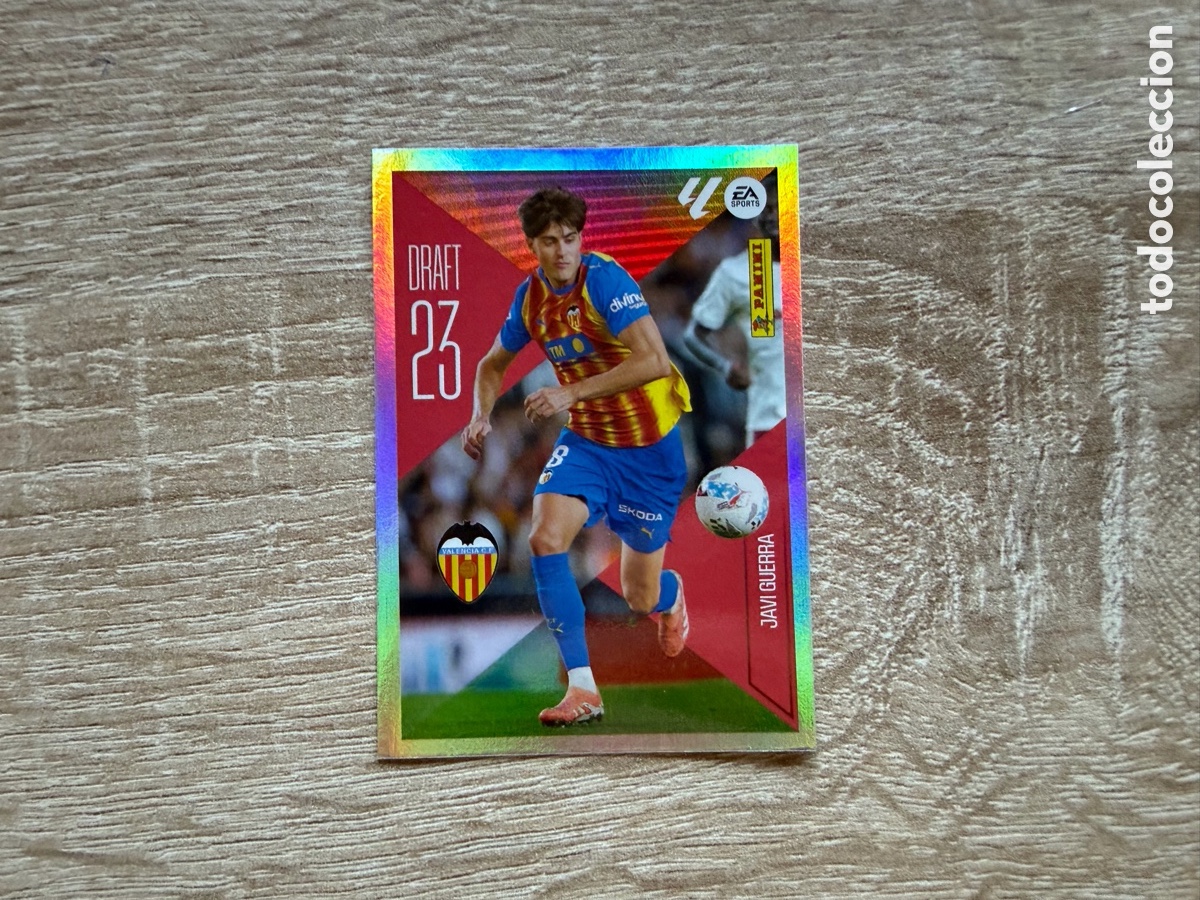 Cromos de f&uacute;tbol: 12 JAVI GUERRA DRAFT 27 LIGA ESTE EDICIONES ESTE 2026 2027 26 27 VALENCIA CF
