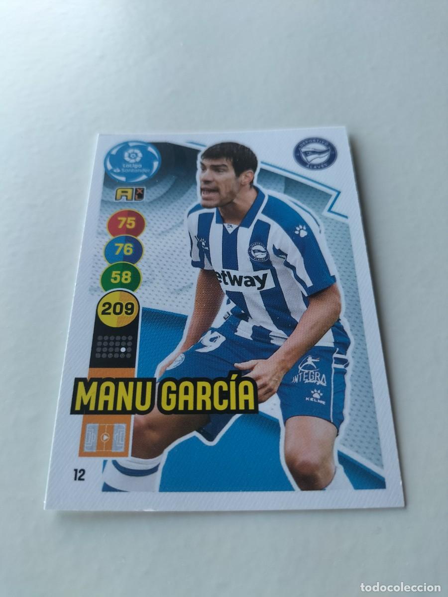 Cromos de f&uacute;tbol: 1 CROMO FICHA PANINI ADRENALYN TEMPORADA 20-21 2020-2021 DEPORTIVO ALAVES - 12 MANU GARC&Iacute;A