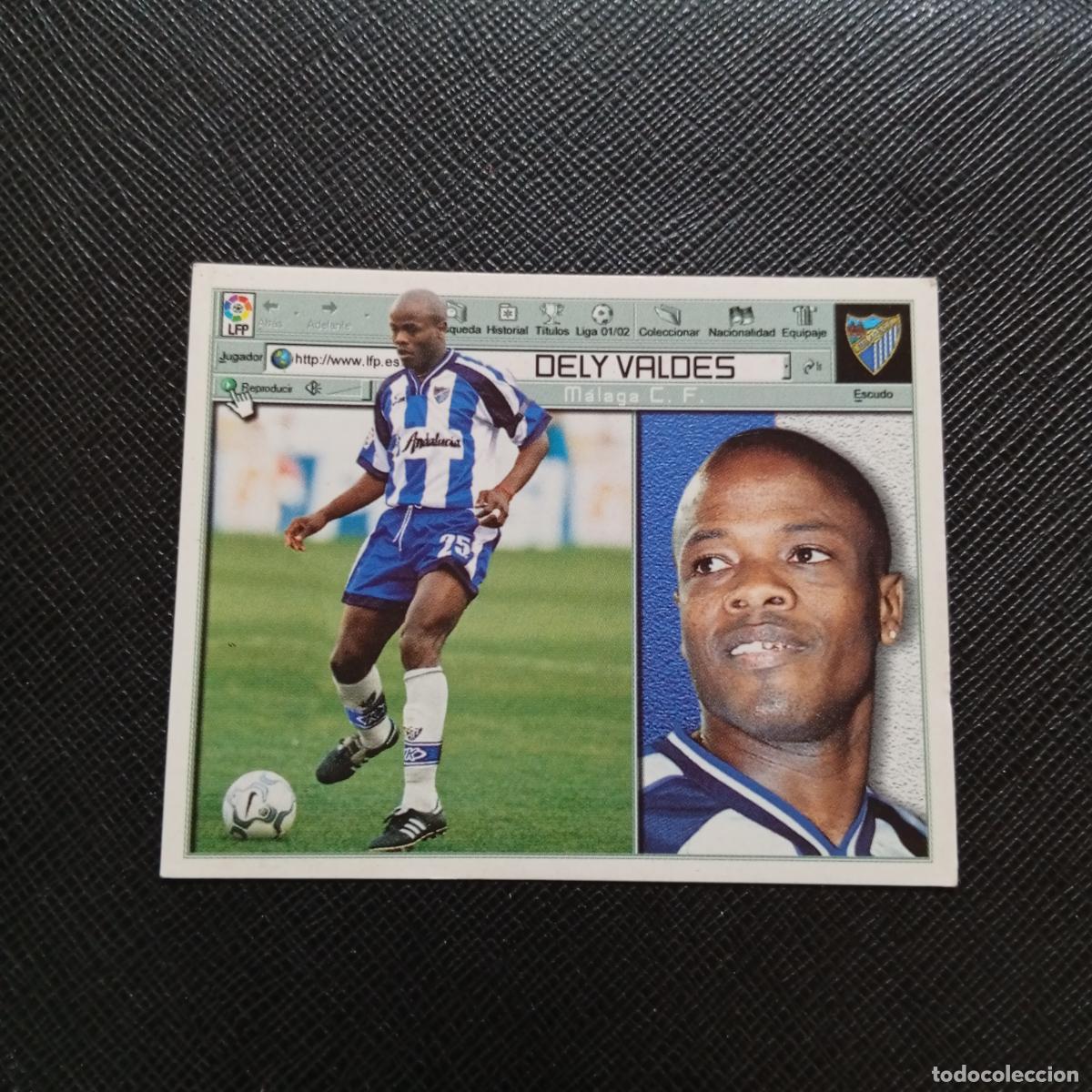 Cromos de f&uacute;tbol: DELY VALDES MALAGA ESTE 2001 2002 CROMO FUTBOL 01 02 LIGA - SIN PEGAR - A216 PG397