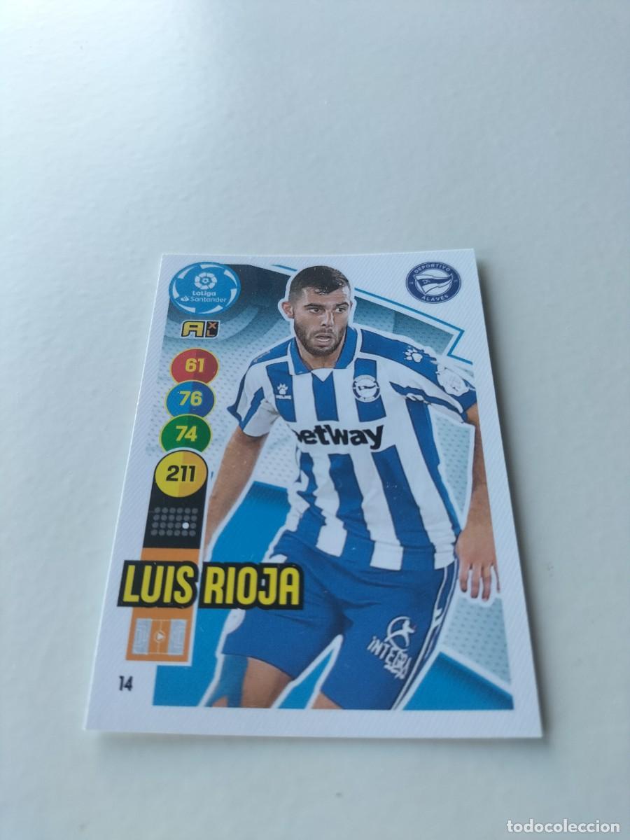 Cromos de f&uacute;tbol: 1 CROMO FICHA PANINI ADRENALYN TEMPORADA 20-21 2020-2021 DEPORTIVO ALAVES - 14 LUIS RIOJA