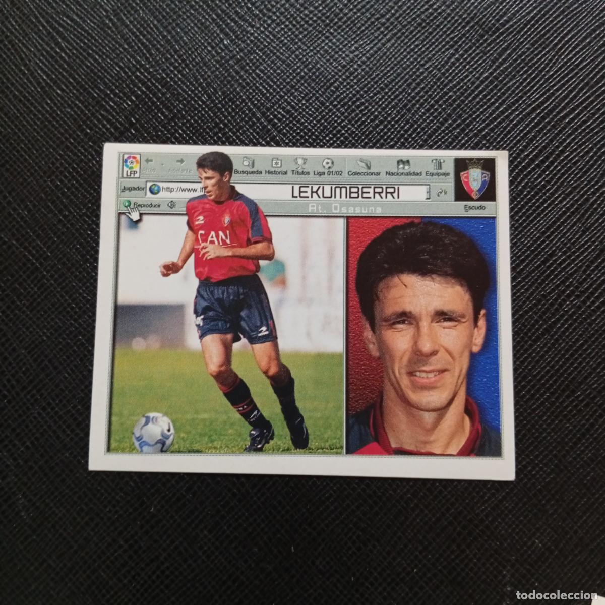 Cromos de f&uacute;tbol: LEKUMBERRI OSASUNA ESTE 2001 2002 CROMO FUTBOL 01 02 LIGA - SIN PEGAR - A216 PG397