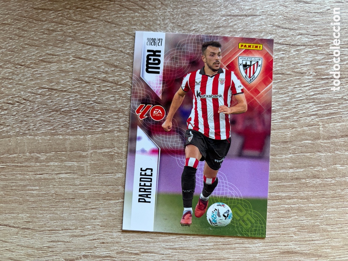 Cromos de f&uacute;tbol: 42 PAREDES LIGA ESTE EDICIONES ESTE 2026 2027 26 27 ATHLETIC CLUB