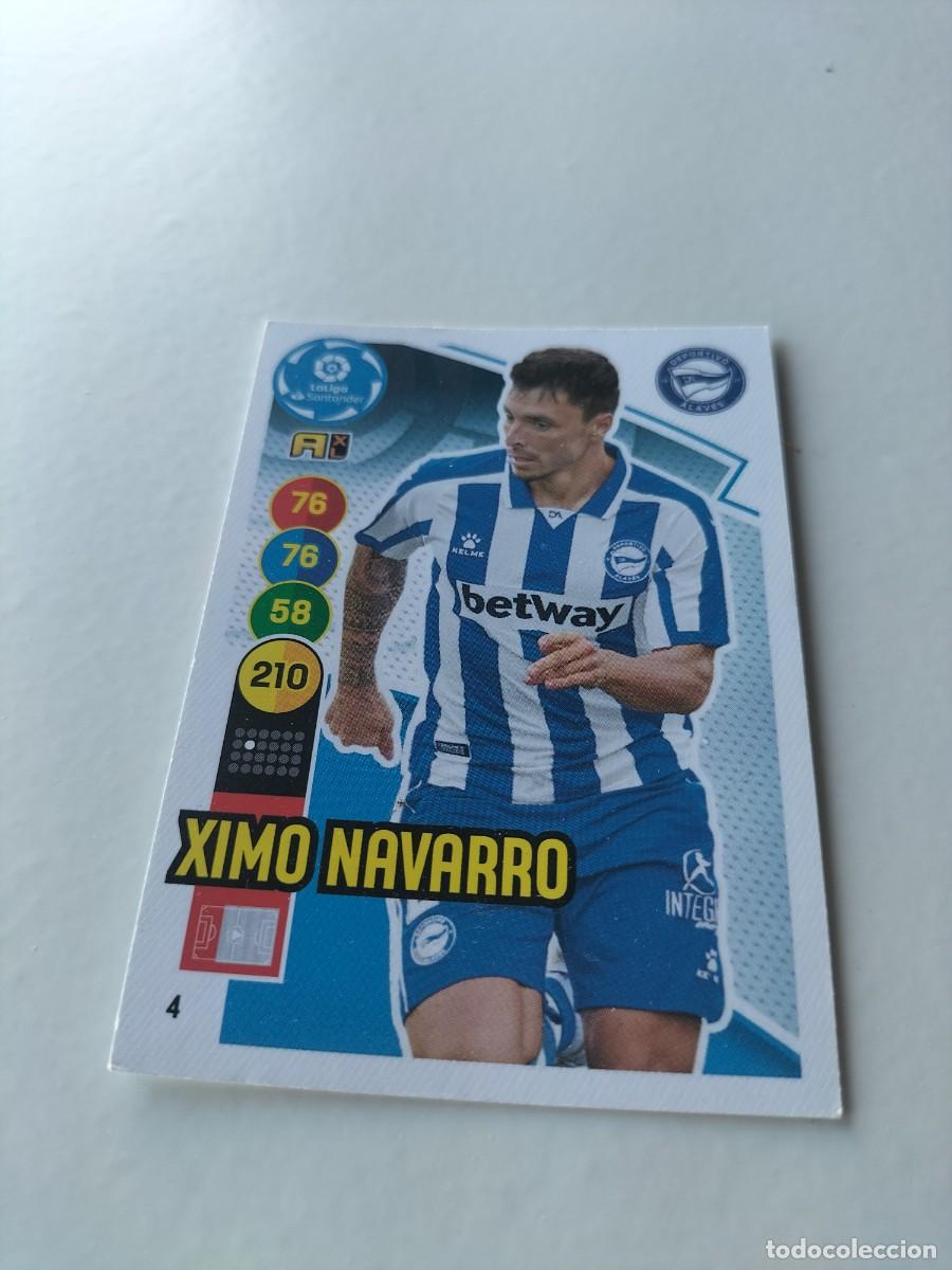 Cromos de f&uacute;tbol: 1 CROMO FICHA PANINI ADRENALYN TEMPORADA 20-21 2020-2021 DEPORTIVO ALAVES - 4 XIMO NAVARRO