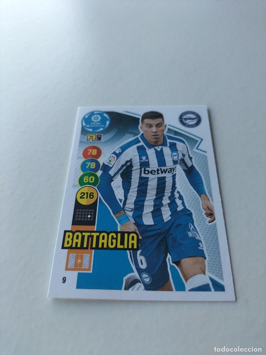 Fu&szlig;ball-Sticker: 1 CROMO FICHA PANINI ADRENALYN TEMPORADA 20-21 2020-2021 DEPORTIVO ALAVES - 9 BATTAGLIA