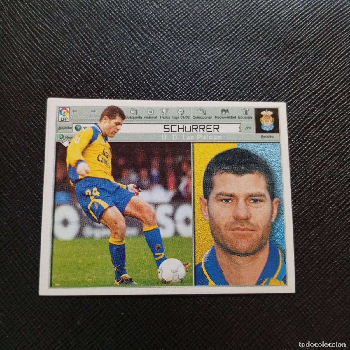 Fu&szlig;ball-Sticker: SCHURRER LAS PALMAS ESTE 2001 2002 CROMO FUTBOL 01 02 LIGA - SIN PEGAR - A216 PG397