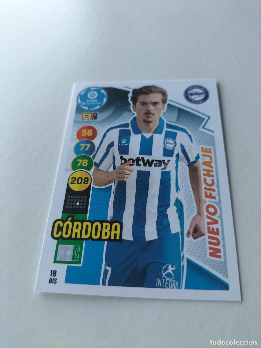 Fu&szlig;ball-Sticker: 1 CROMO FICHA PANINI ADRENALYN TEMPORADA 20-21 2020-2021 DEPORTIVO ALAVES 18 bis CORDOBA fichaje