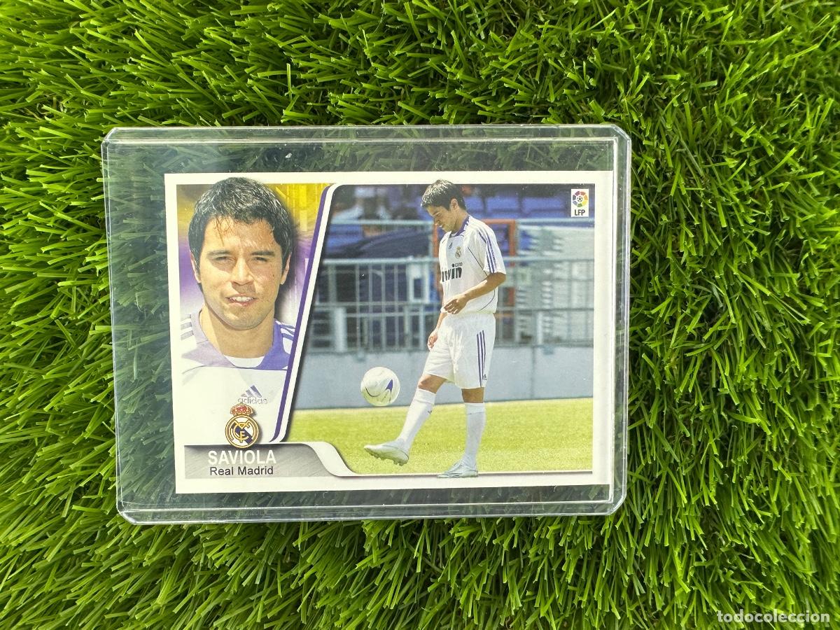 Fu&szlig;ball-Sticker: N&ordm; 362 Saviola &Uacute;ltima Hora Real Madrid CF Ediciones Estadio Liga 07 08