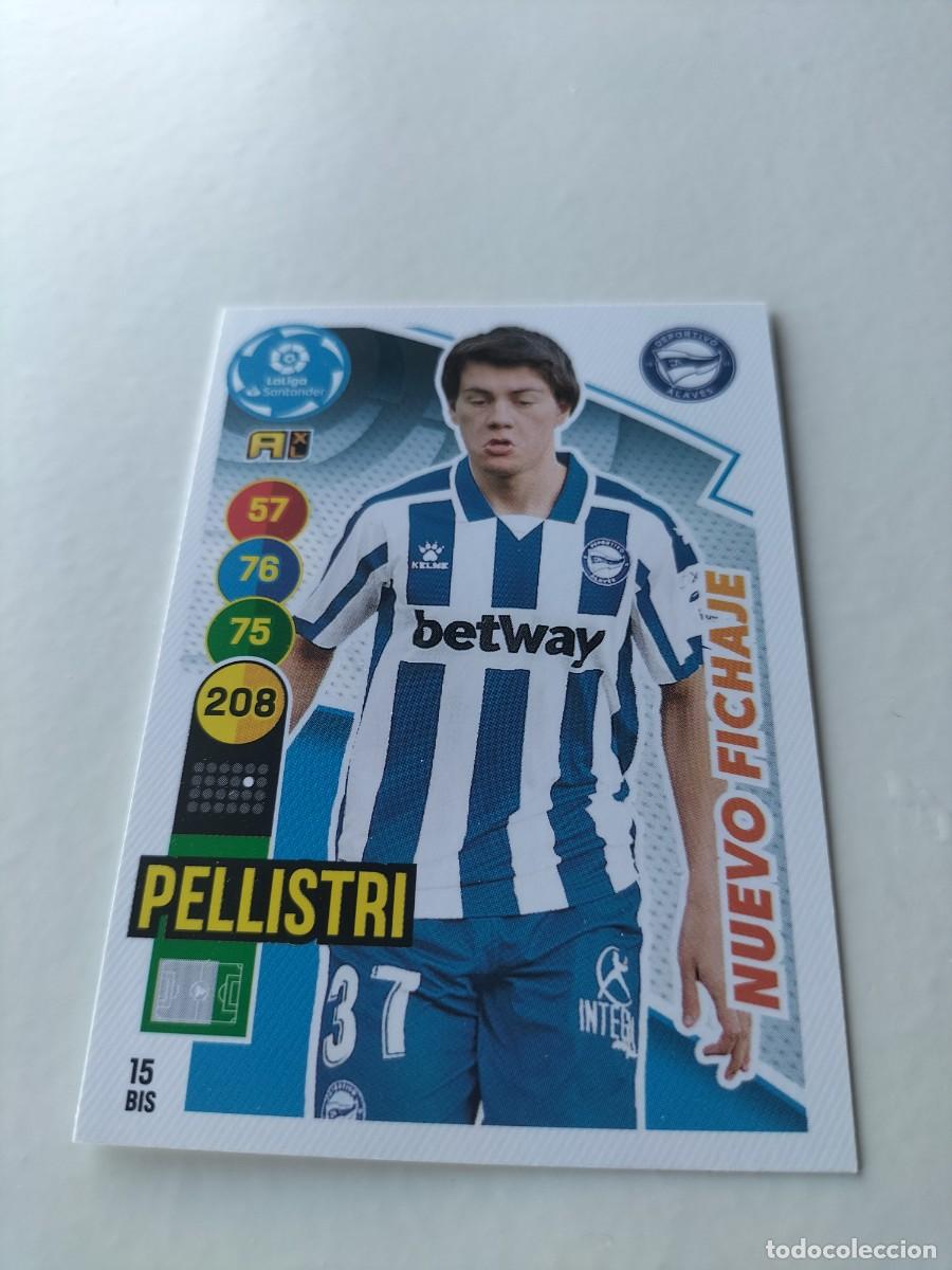 Fu&szlig;ball-Sticker: 1 CROMO FICHA PANINI ADRENALYN TEMPORADA 20-21 2020-2021 DEPORTIVO ALAVES 15 bis PELLISTRI fichaje