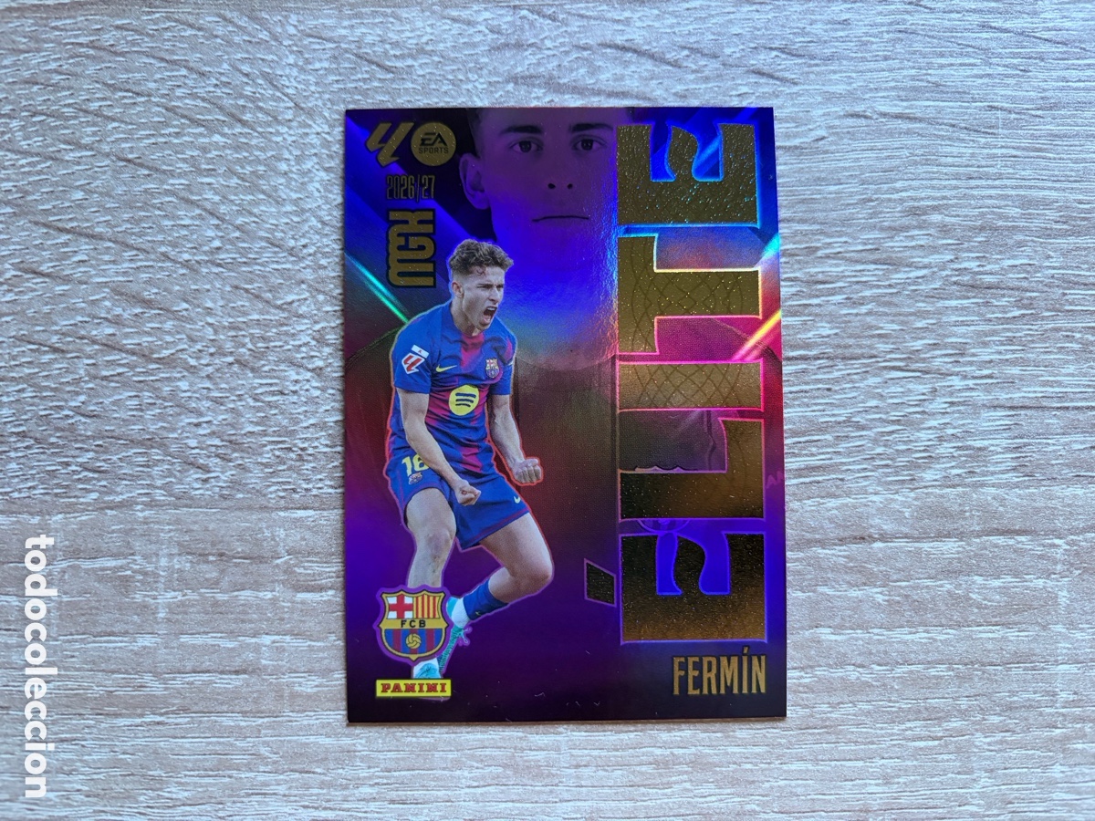Fu&szlig;ball-Sticker: 6 FERM&Iacute;N &Eacute;LITE MEGACRACKS MGK 2026 2027 26 27 FC BARCELONA