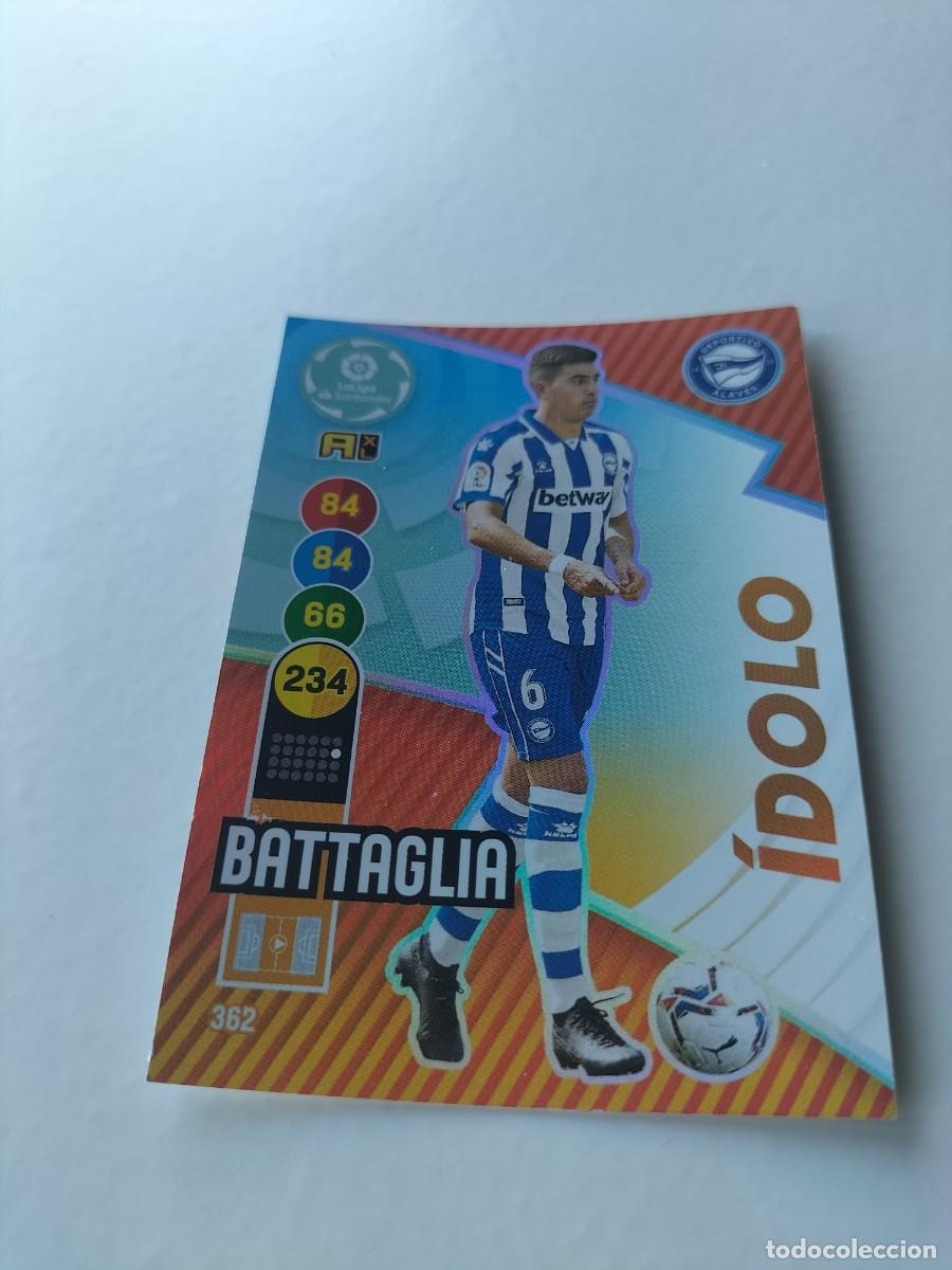 Fu&szlig;ball-Sticker: 1 CROMO FICHA PANINI ADRENALYN TEMPORADA 20-21 2020-2021 DEPORTIVO ALAVES 362 BATTAGLIA ( IDOLO