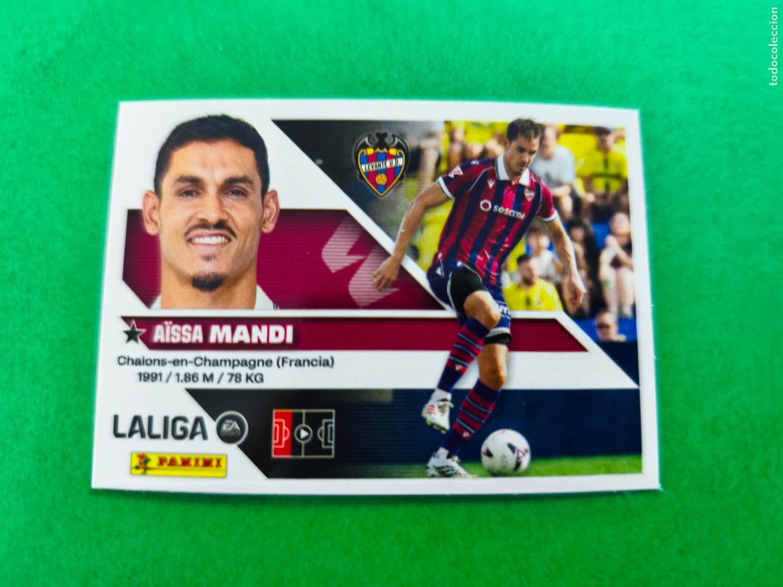 Cromos de f&uacute;tbol: CROMO FUTBOL MANDI LEVANTE U.D. SIN PEGAR N&ordm; 8 2&ordf; EDICI&Oacute;N LIGA ESTE 2026-2027/26-27 PANINI