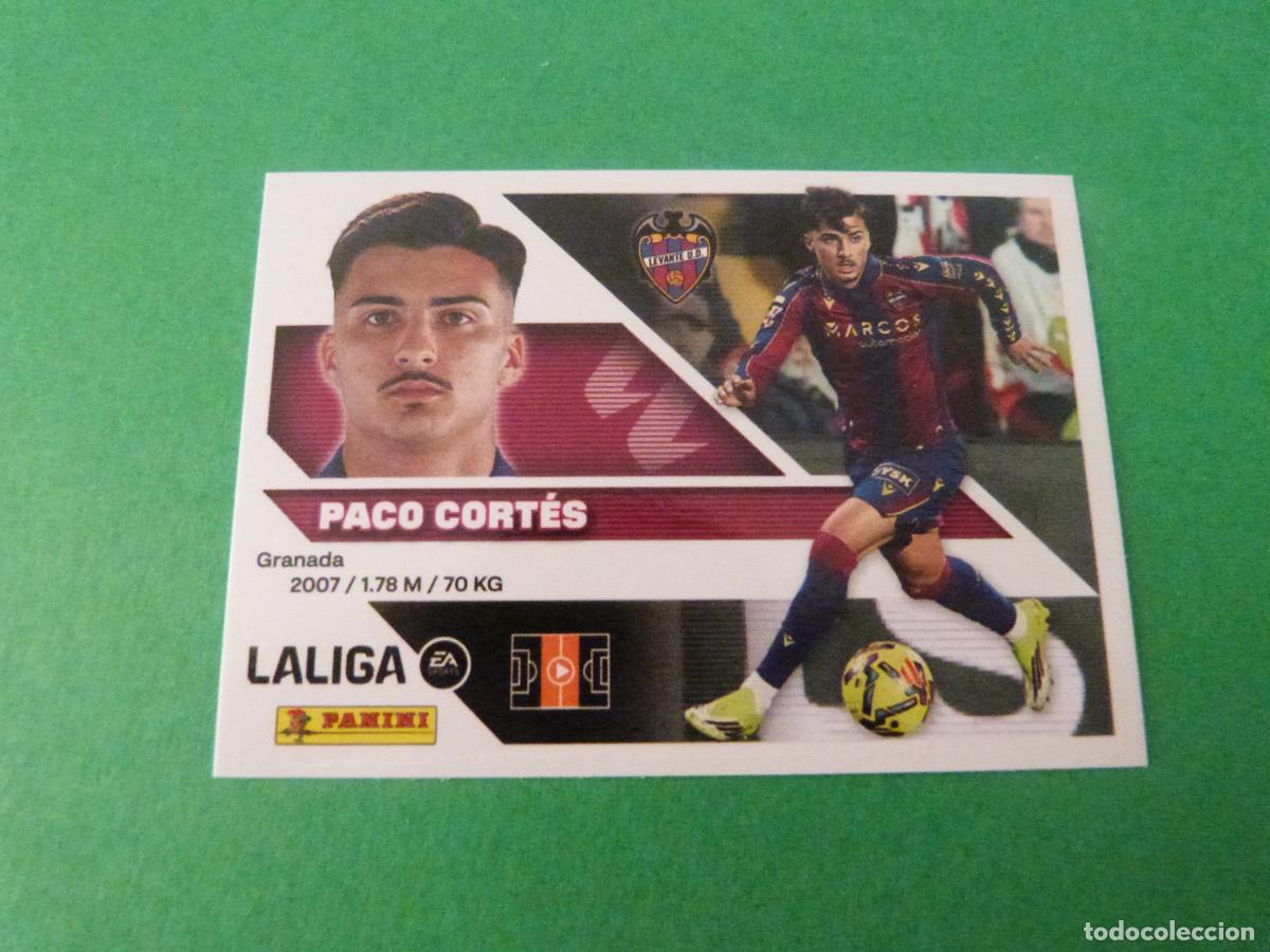 Cromos de f&uacute;tbol: CROMO FUTBOL PACO CORT&Eacute;S U.D. LEVANTE SIN PEGAR N&ordm; 14 B LIGA ESTE 2026-2027/26-27 PANINI
