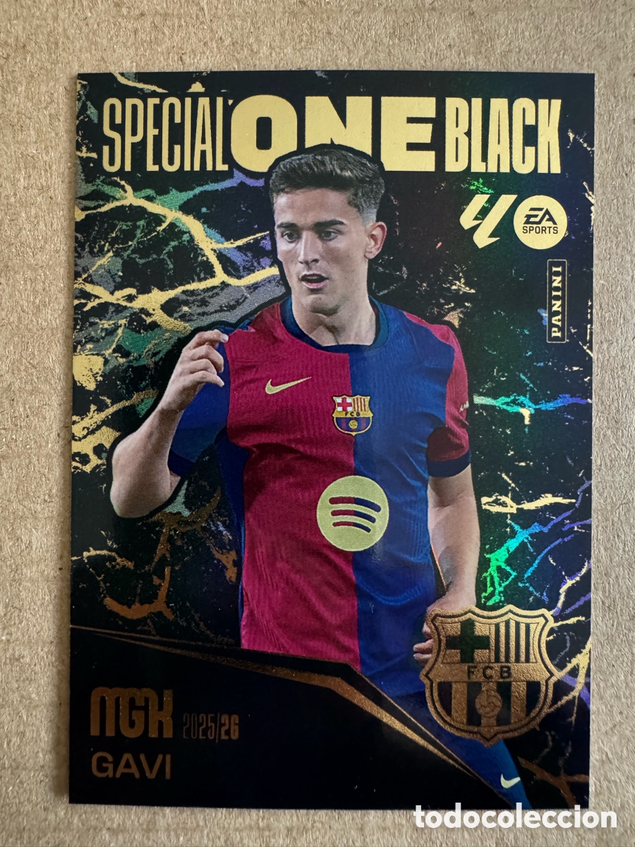 Cromos de f&uacute;tbol: Special One Black Gavi FC Barcelona Megacracks 25 26 2025 2026 MGK