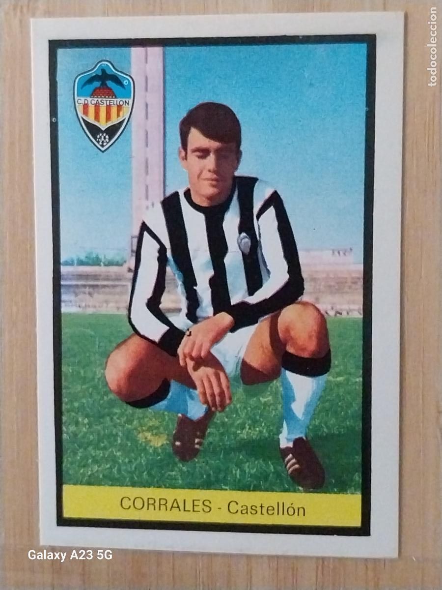 Cromos de f&uacute;tbol: CORRALES CASTELL&Oacute;N ED FHER LIGA 1972 72 73 CROMO RECUPERADO VENTANILLA PUNTAS PERFECTAS BE