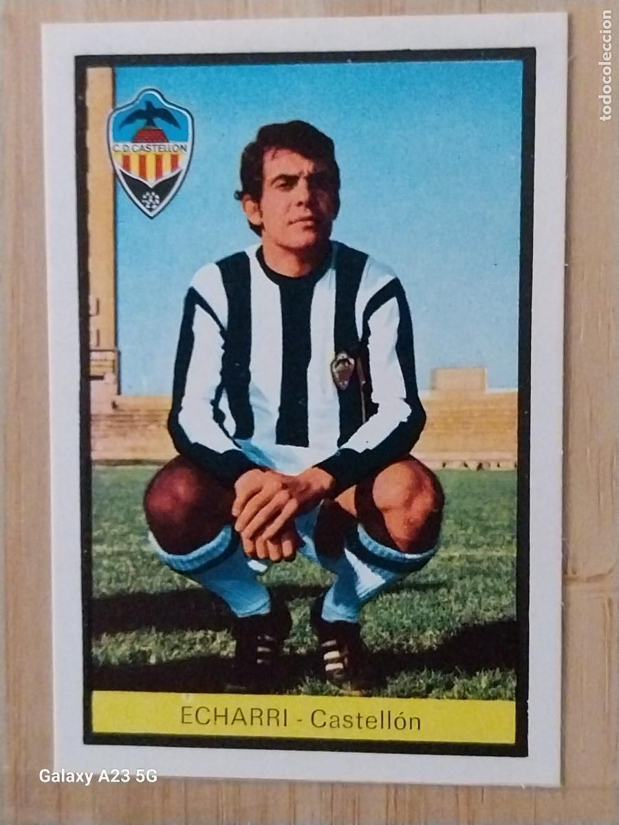 Cromos de f&uacute;tbol: ECHARRO CASTELL&Oacute;N ED FHER LIGA 1972 72 73 CROMO RECUPERADO VENTANILLA PUNTAS PERFECTAS BE