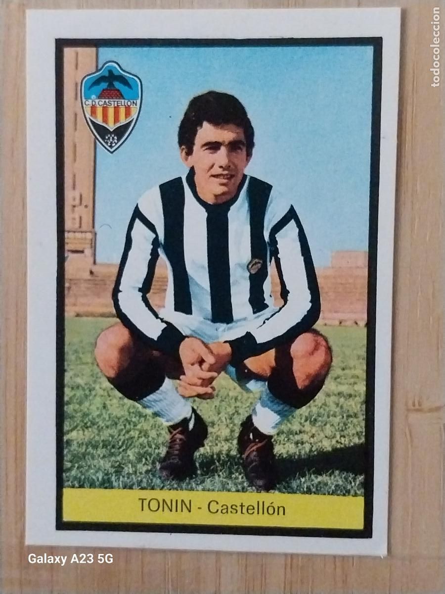Cromos de f&uacute;tbol: TONIN CASTELL&Oacute;N ED FHER LIGA 1972 72 73 CROMO RECUPERADO VENTANILLA PUNTAS PERFECTAS BE