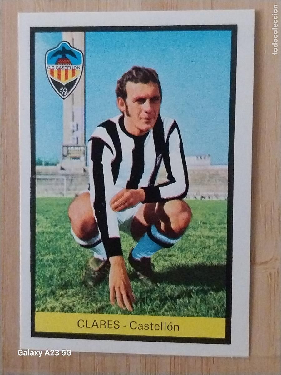 Cromos de f&uacute;tbol: CLARES CASTELL&Oacute;N ED FHER LIGA 1972 72 73 CROMO RECUPERADO VENTANILLA PUNTAS PERFECTAS BE