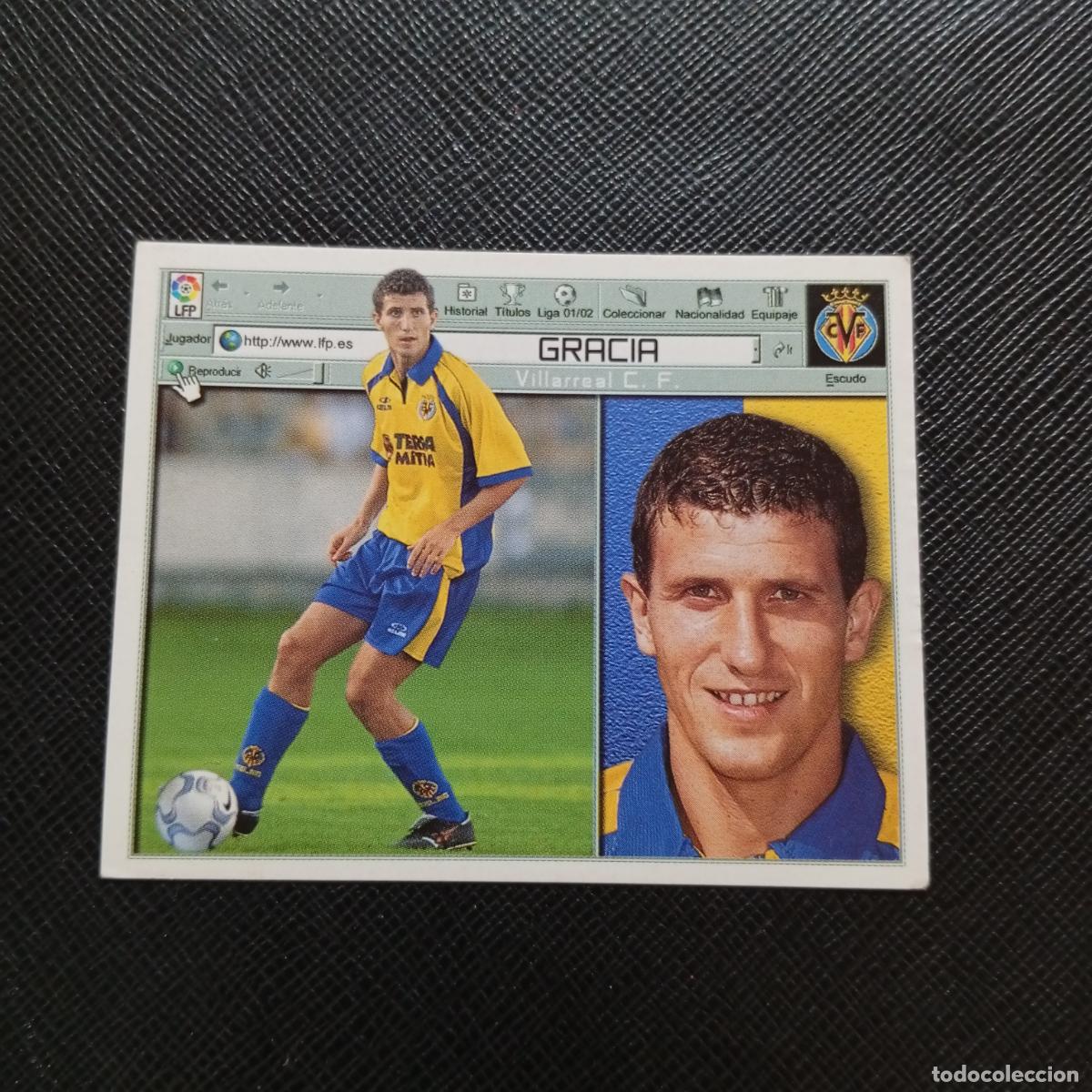 Cromos de f&uacute;tbol: GRACIA VILLARREAL ESTE 2001 2002 CROMO FUTBOL 01 02 LIGA - SIN PEGAR - A216 PG406