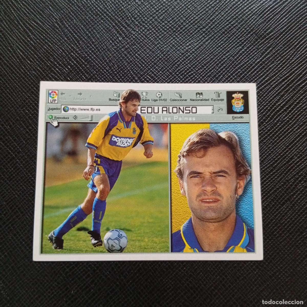 Cromos de f&uacute;tbol: EDU ALONSO LAS PALMAS ESTE 2001 2002 CROMO FUTBOL 01 02 LIGA - SIN PEGAR - A216 PG406