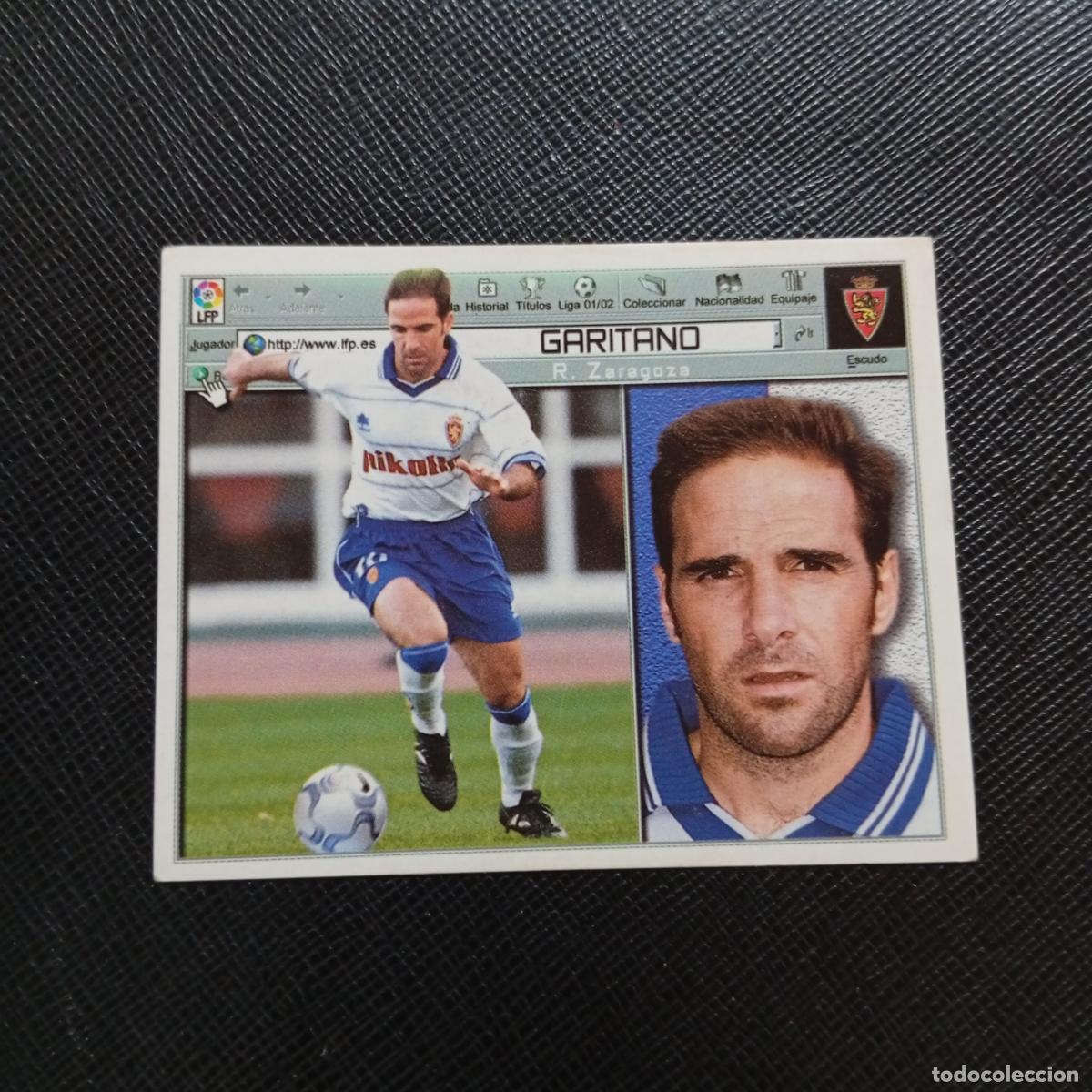 Cromos de f&uacute;tbol: GARITANO ZARAGOZA ESTE 2001 2002 CROMO FUTBOL 01 02 LIGA - SIN PEGAR - A216 PG406